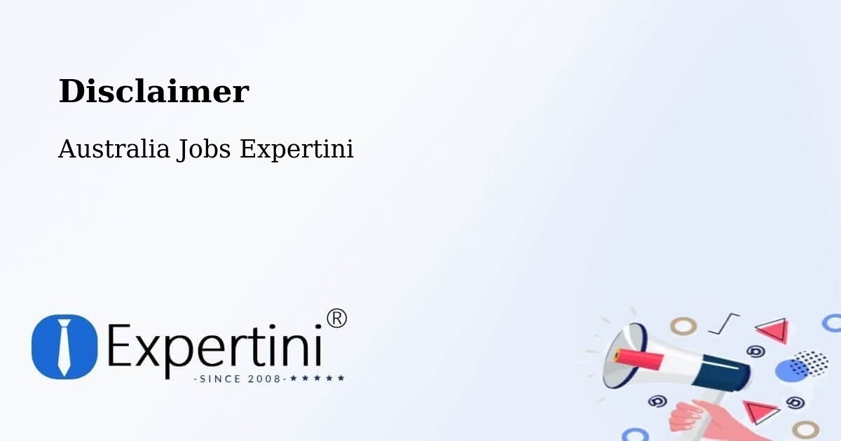 Disclaimer – Bathurst - Australia Jobs Expertini
